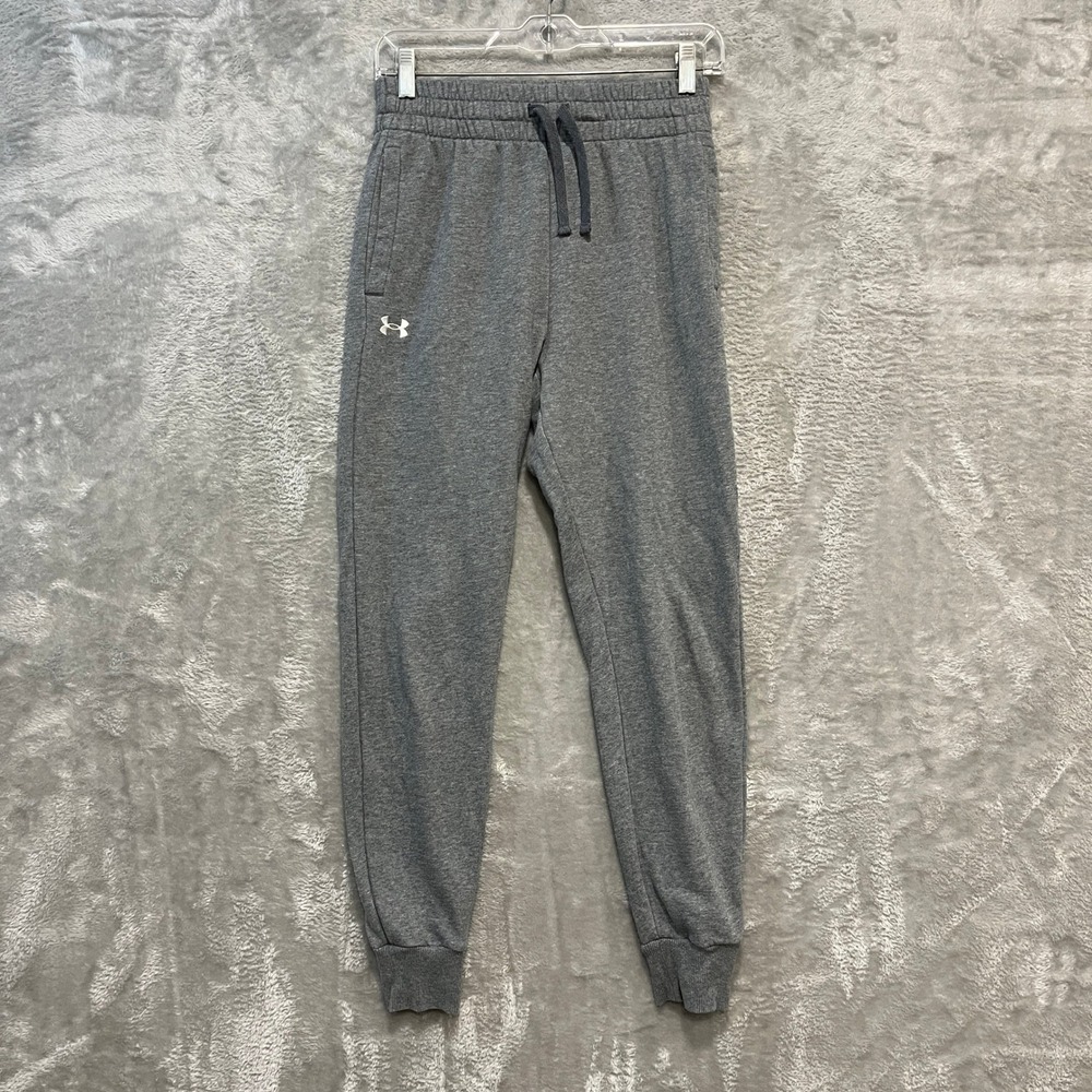 Under Armour Joggers Women XS Gray Rival Fleece‎ Tapered Sweatpants